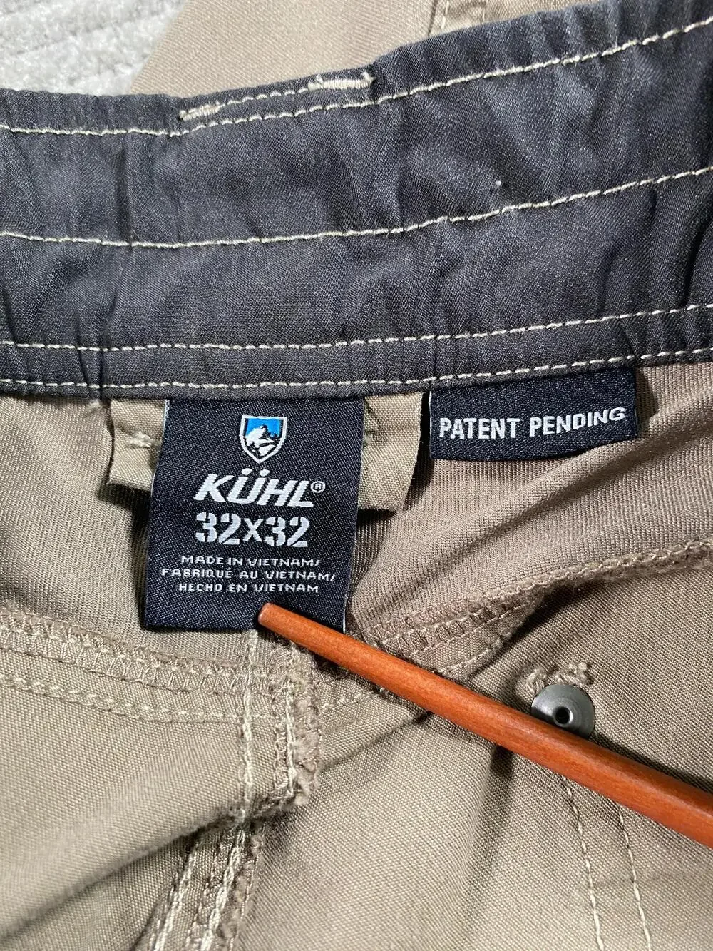 Kuhl Radikl Pants Mens 32x32 (fits 32x31) Brown Outdoor Hiking Stretch 7 Pocket